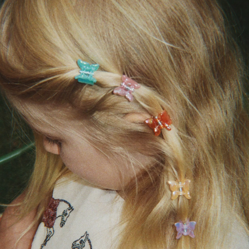 10 Pack Mini Butterfly Hair Clips