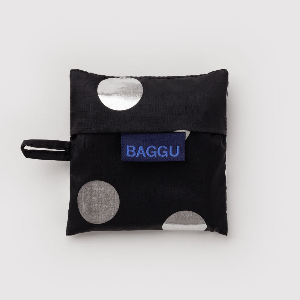 Baby Baggu Silver Metallic Polka Dot