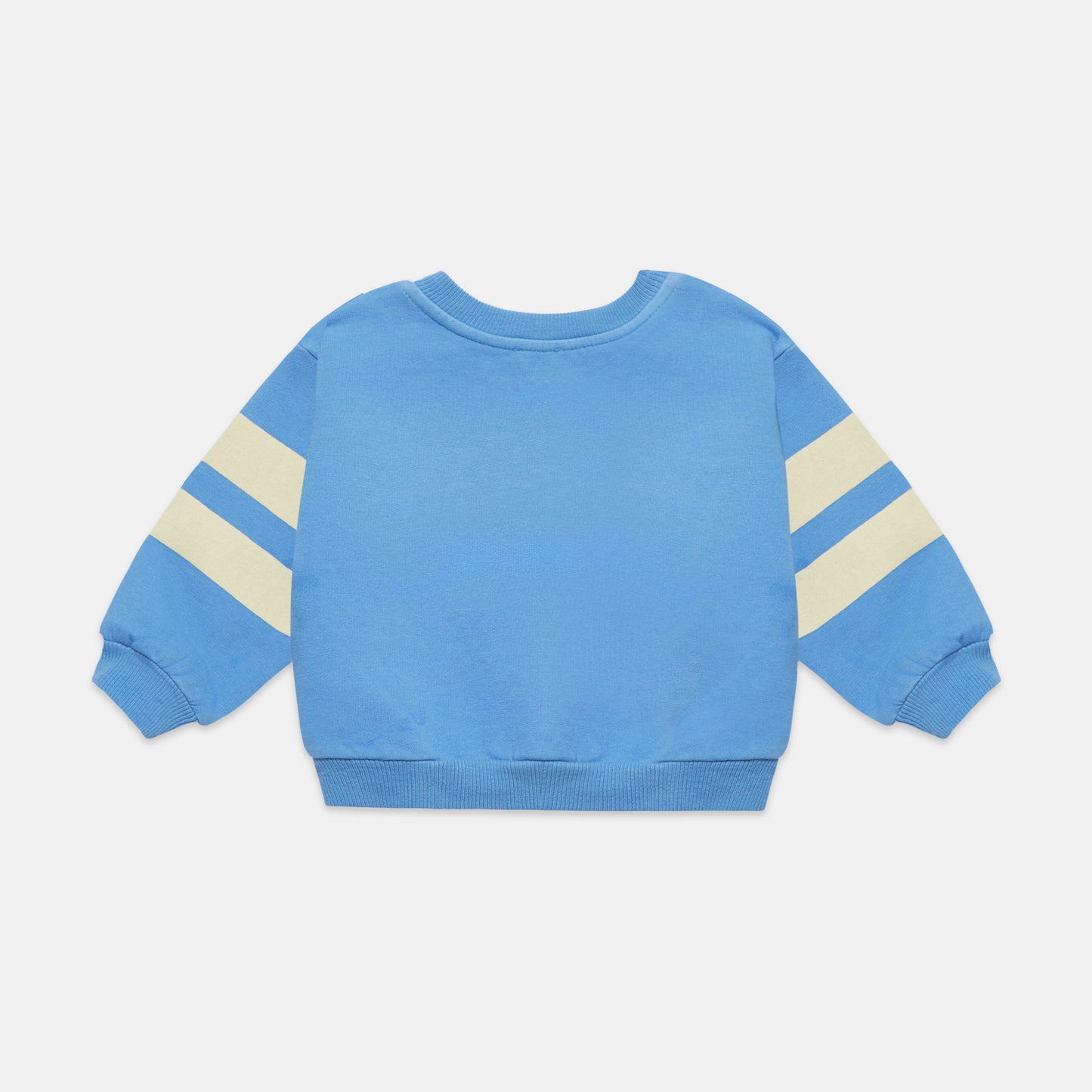 Blue Dog Stripes Baby Sweatshirt Soft Blue