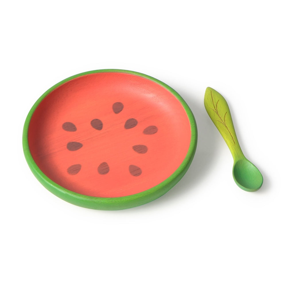 Wally The Watermelon Plate & Spoon Set