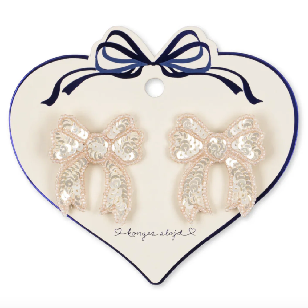 2 Pack Sequin Bow Hair Clip