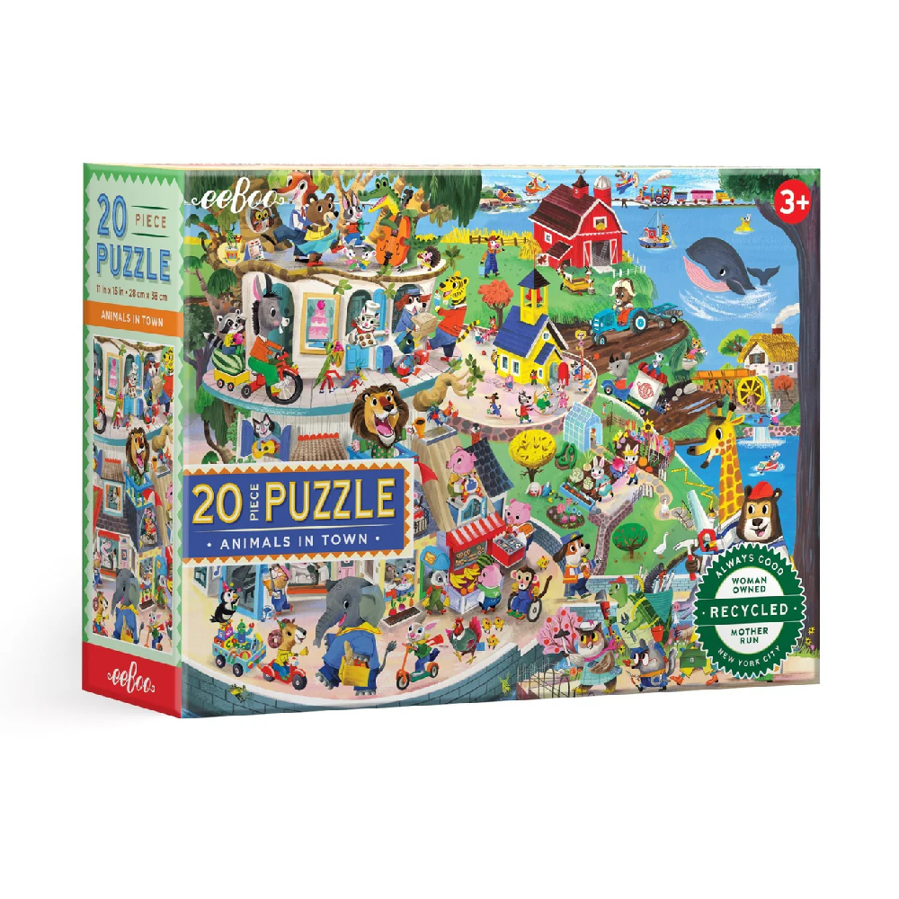 Animals in Town Puzzle 20 Piece