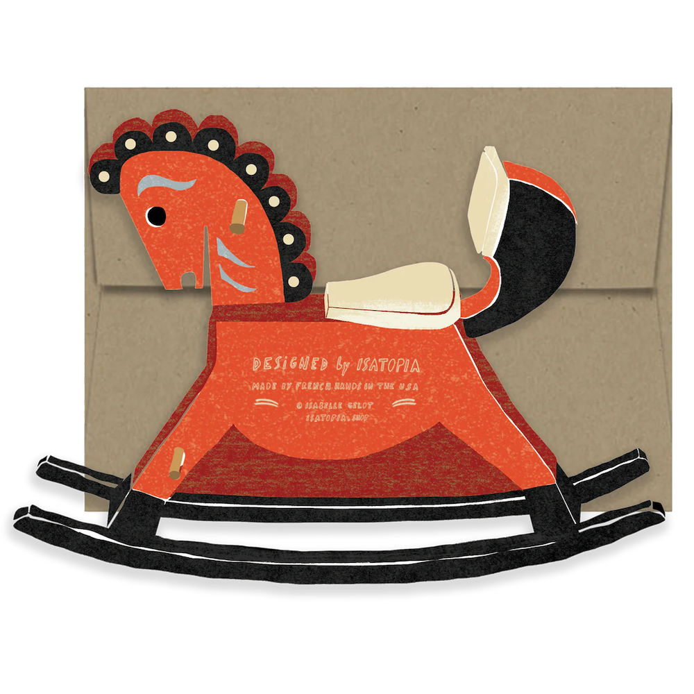 Rocking Horse - Die Cut Card