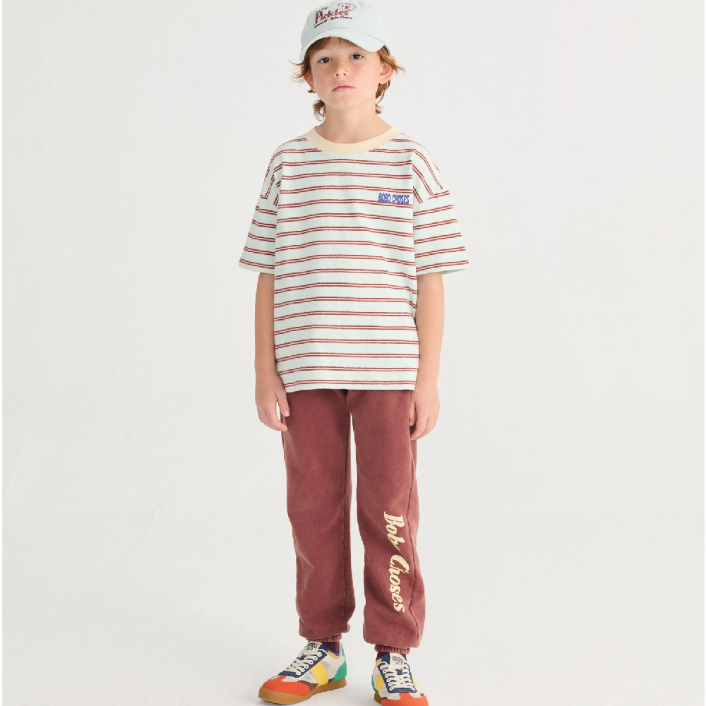 Bobo Choses Stripes T-Shirt Light Blue