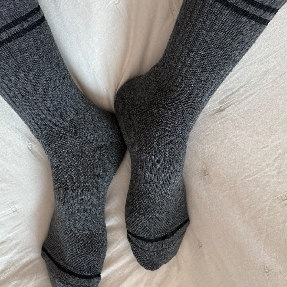 Boyfriend Socks Charcoal