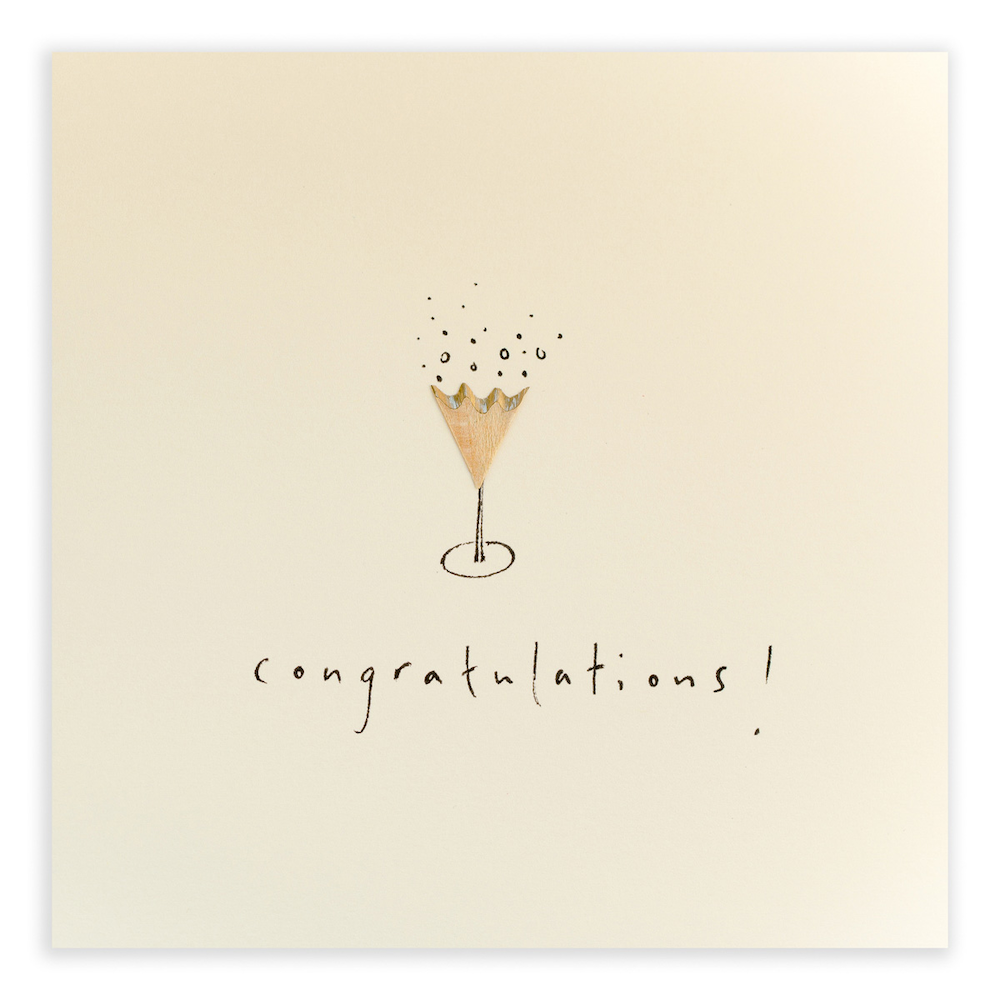 Congratulations Pencil Shavings Greeting Card