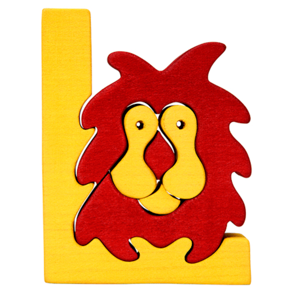 Wooden Puzzle L - Lion