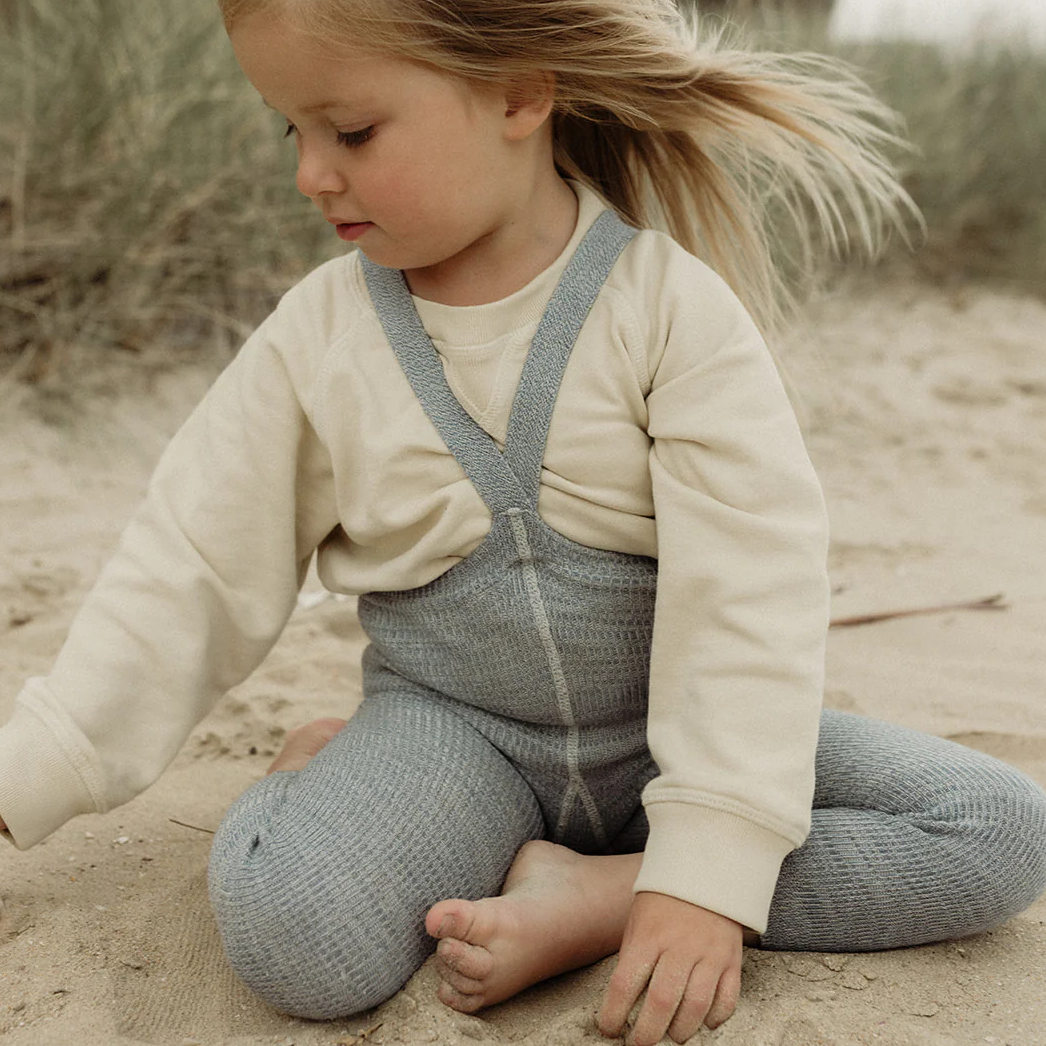 Footless Cotton Tights Marshmallow Sky