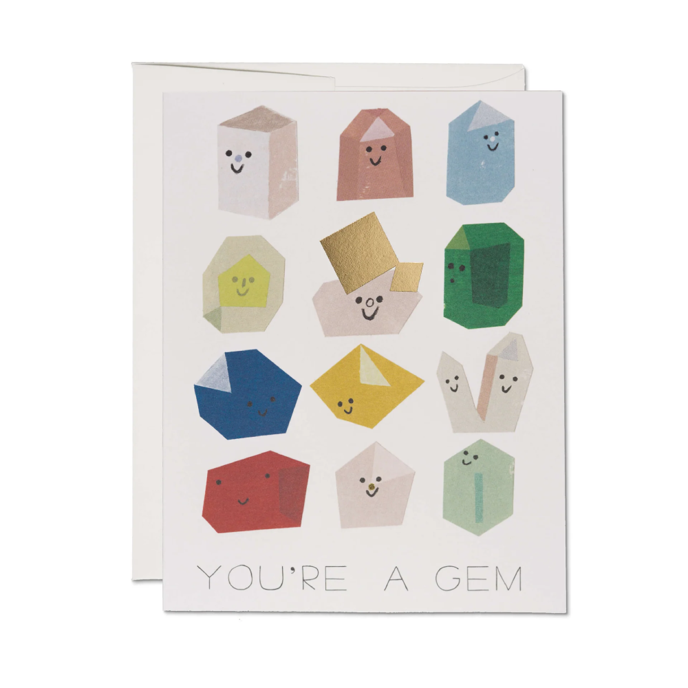 Gem Buddies Friendship Greeting Card