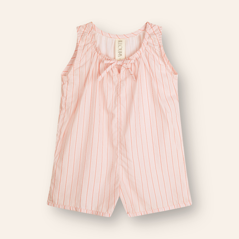 Sadie Overalls Pink Stripe