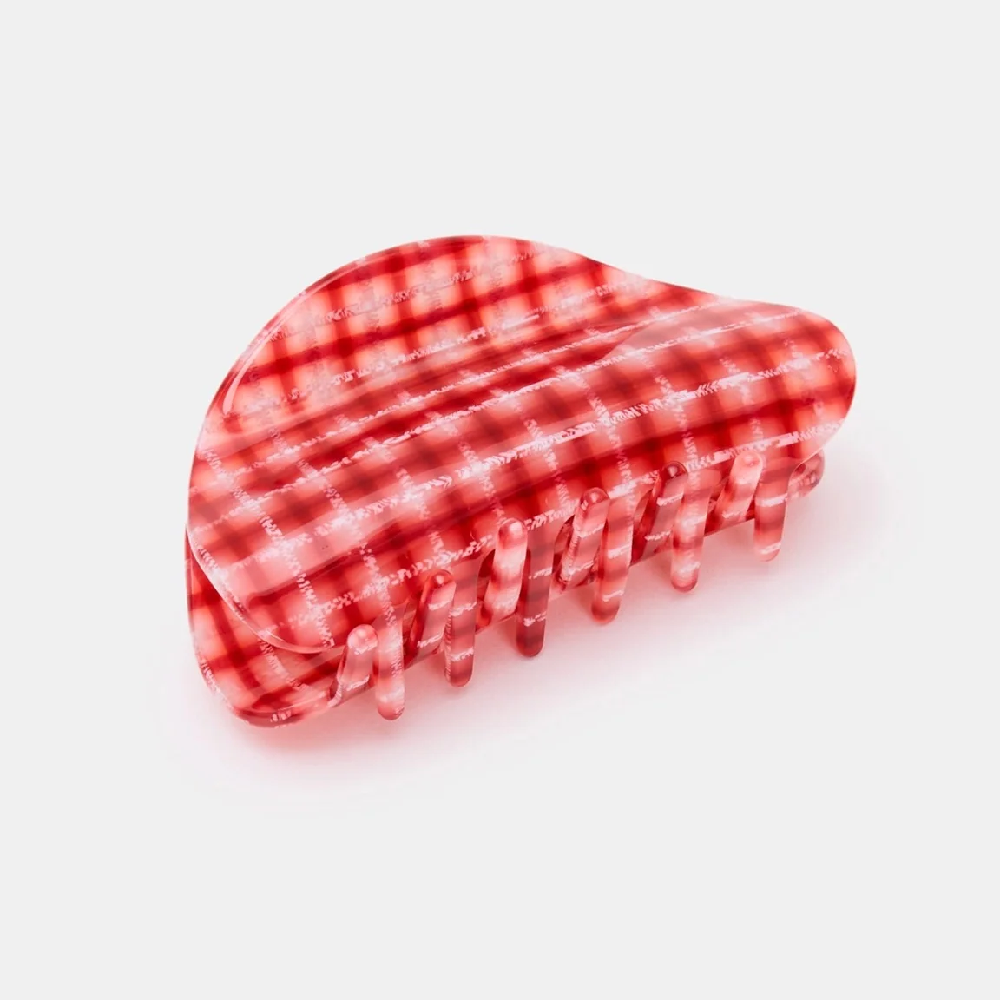 Juno Claw Clip In Red Plaid