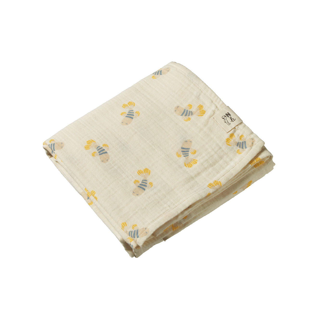 Muslin Wrap, Fish Fable Print hover