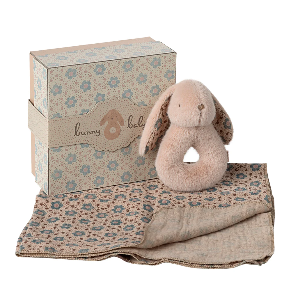 MUD PIE - Bunny & Bow Rattle Set main image 0