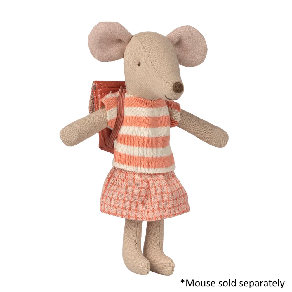 Clothes and Bag Big Sister Mouse Coral