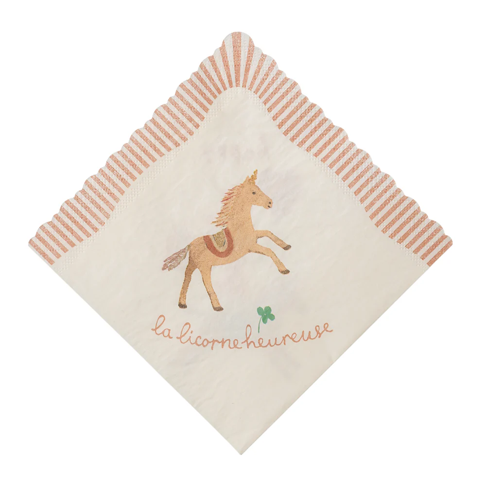 Napkin Happy Birthday Unicorn