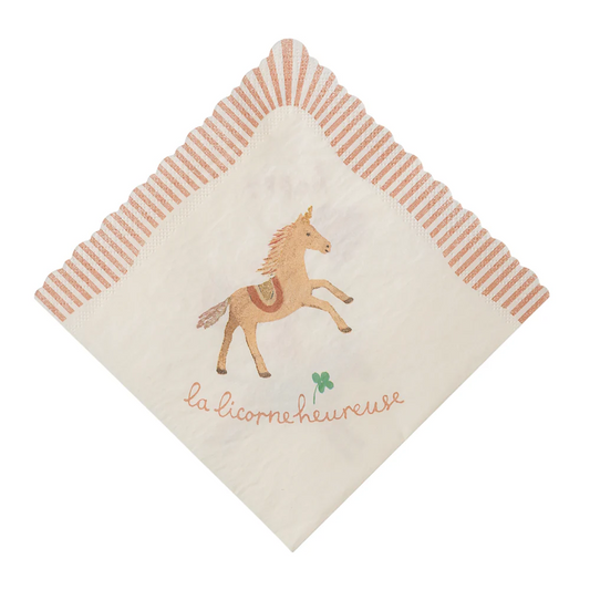 Napkin Happy Birthday Unicorn