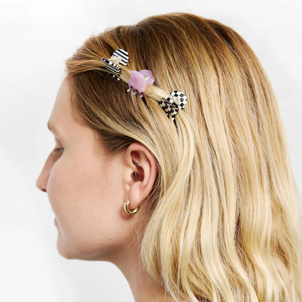 Micro Claw Clips In Geo