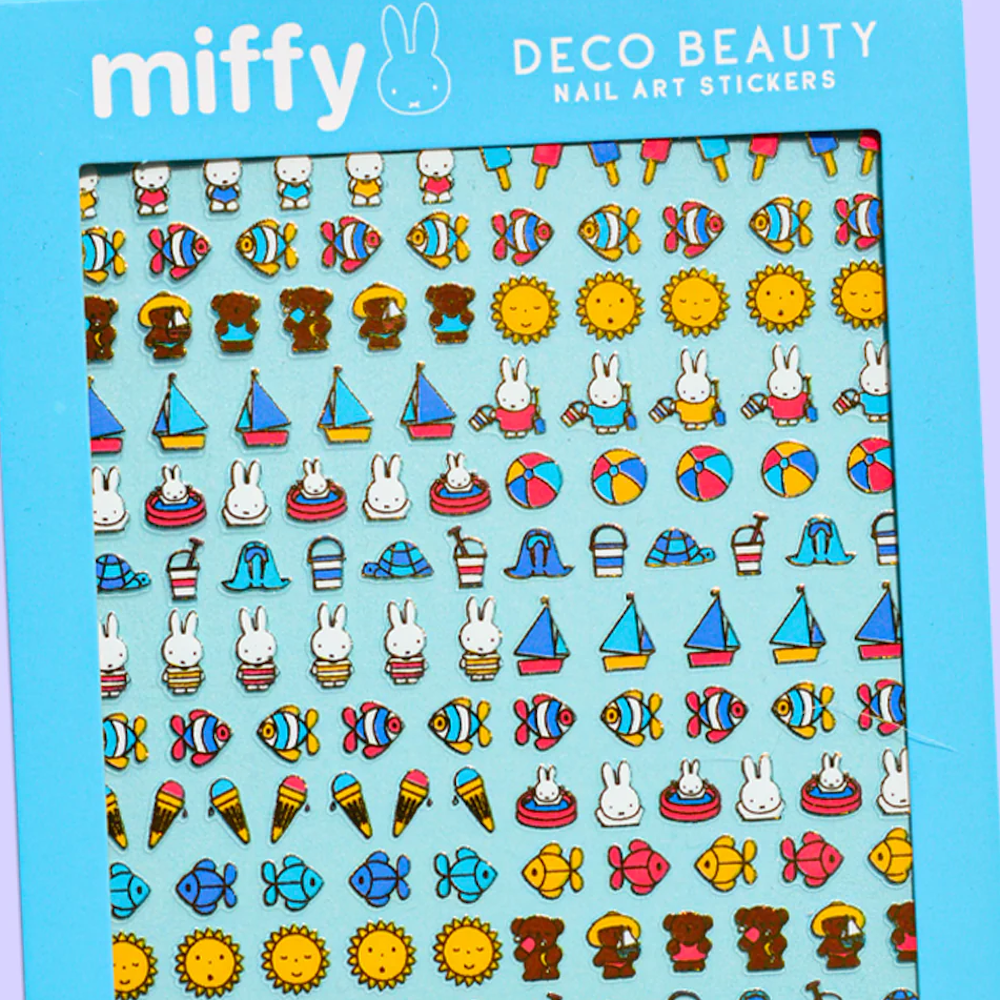 Miffy At The Seaside Nail Art Stickers