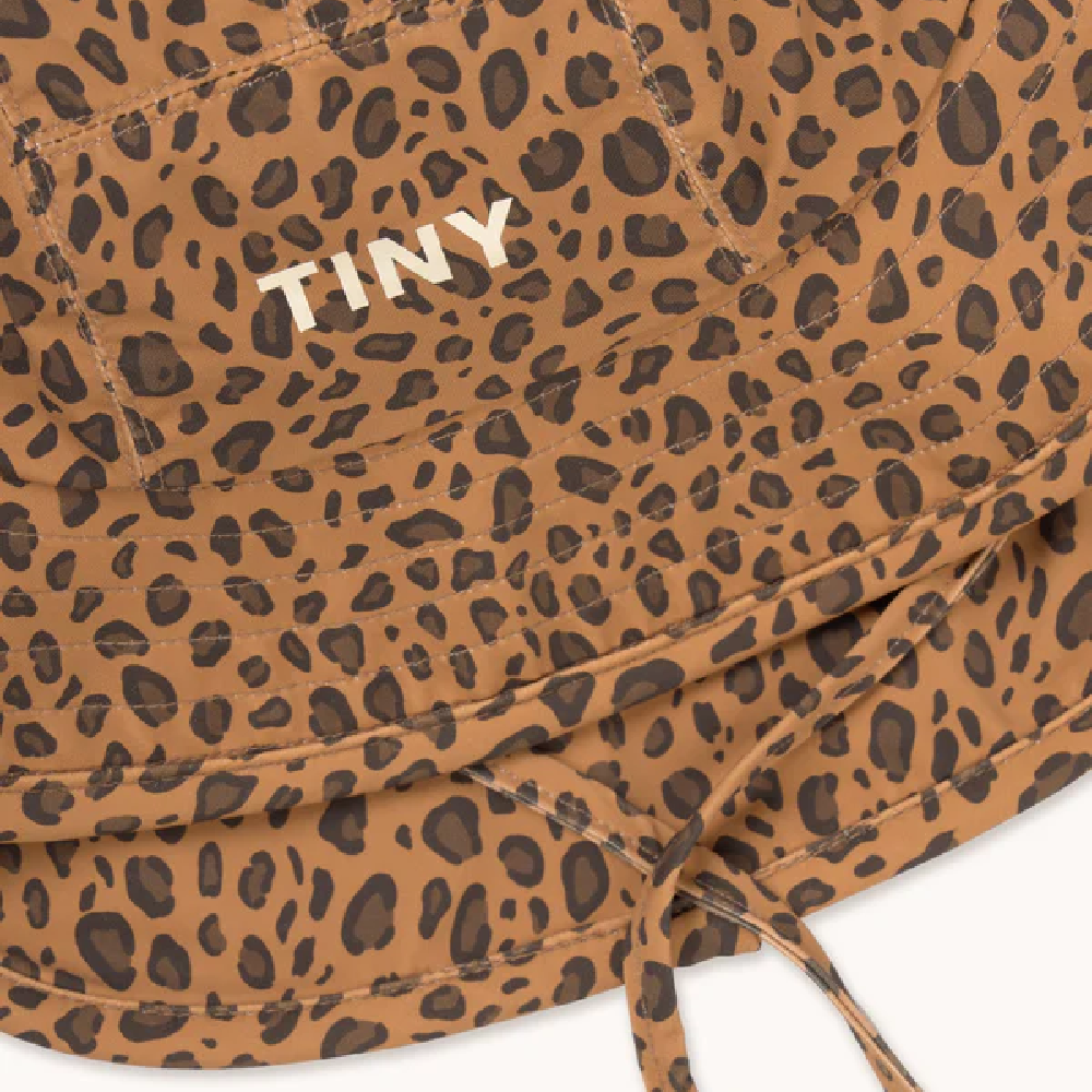 Mini Animal Print Bucket Hat Light Brown