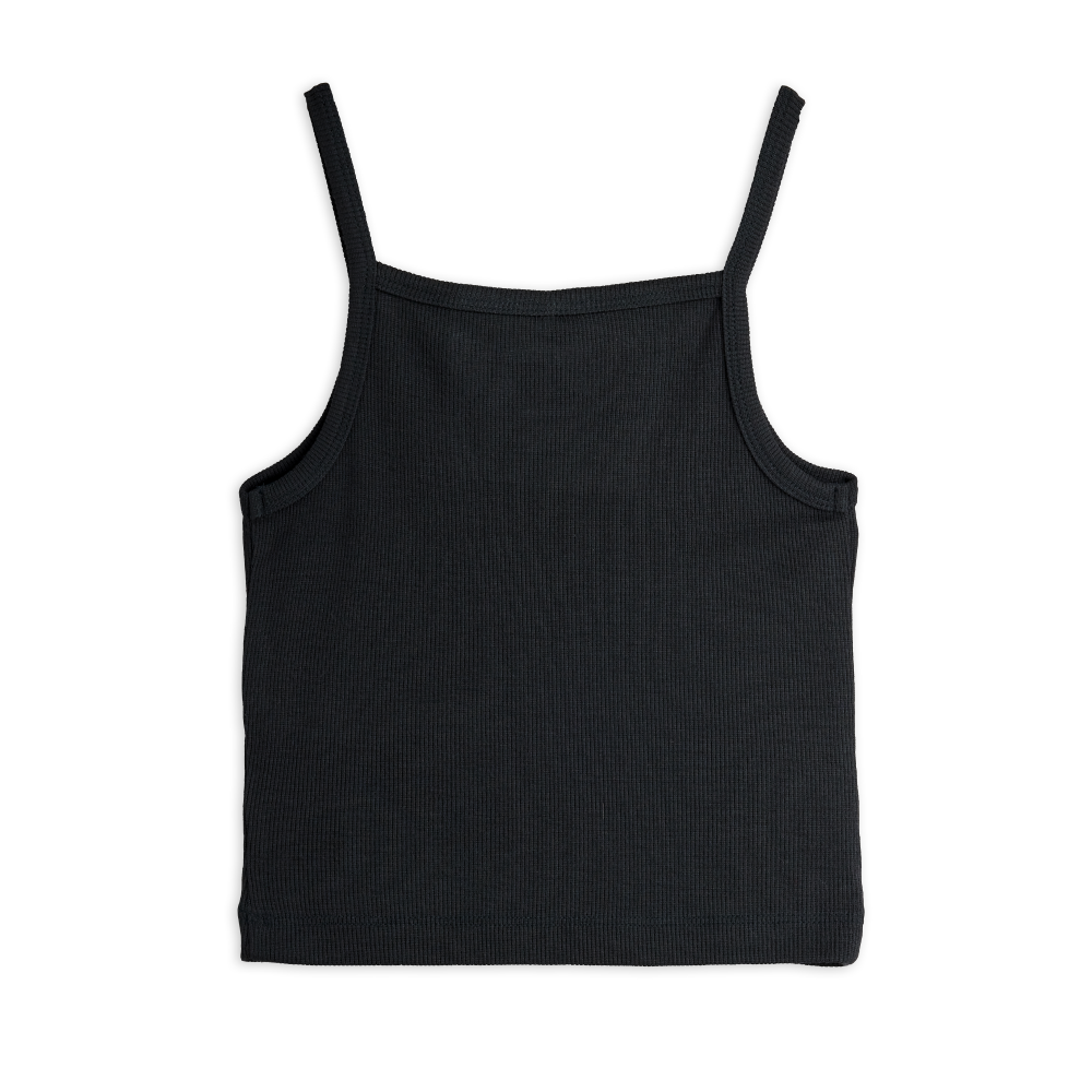Modal Rib Tank Top - Black