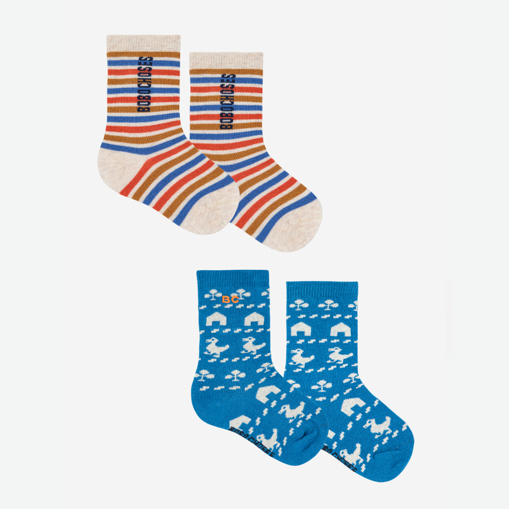 Bobo Choses Farm Long Socks 2 Pack