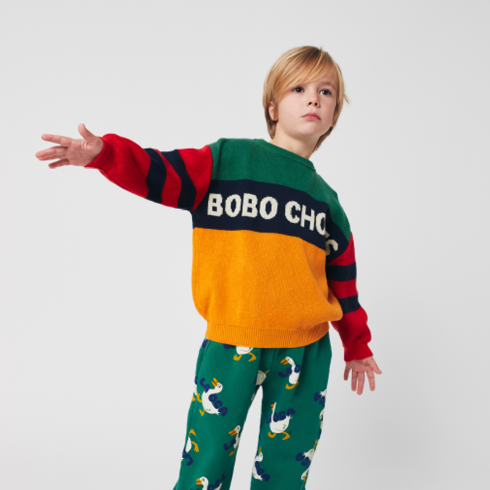 Bobo Choses Colour Block Jumper Multicolour