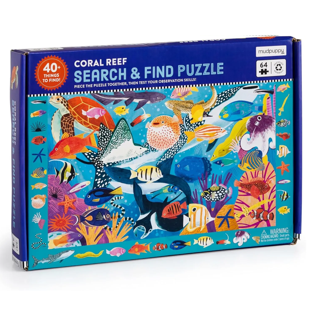 Search and Find Puzzle Coral Reef