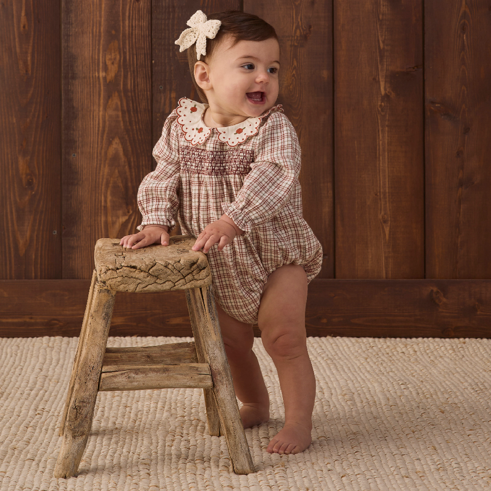 Callie Romper Christmas Plaid