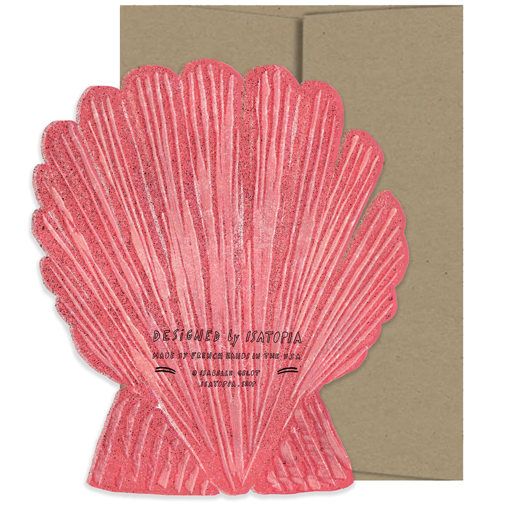 Seashell Die Cut Card - Seaside Collection