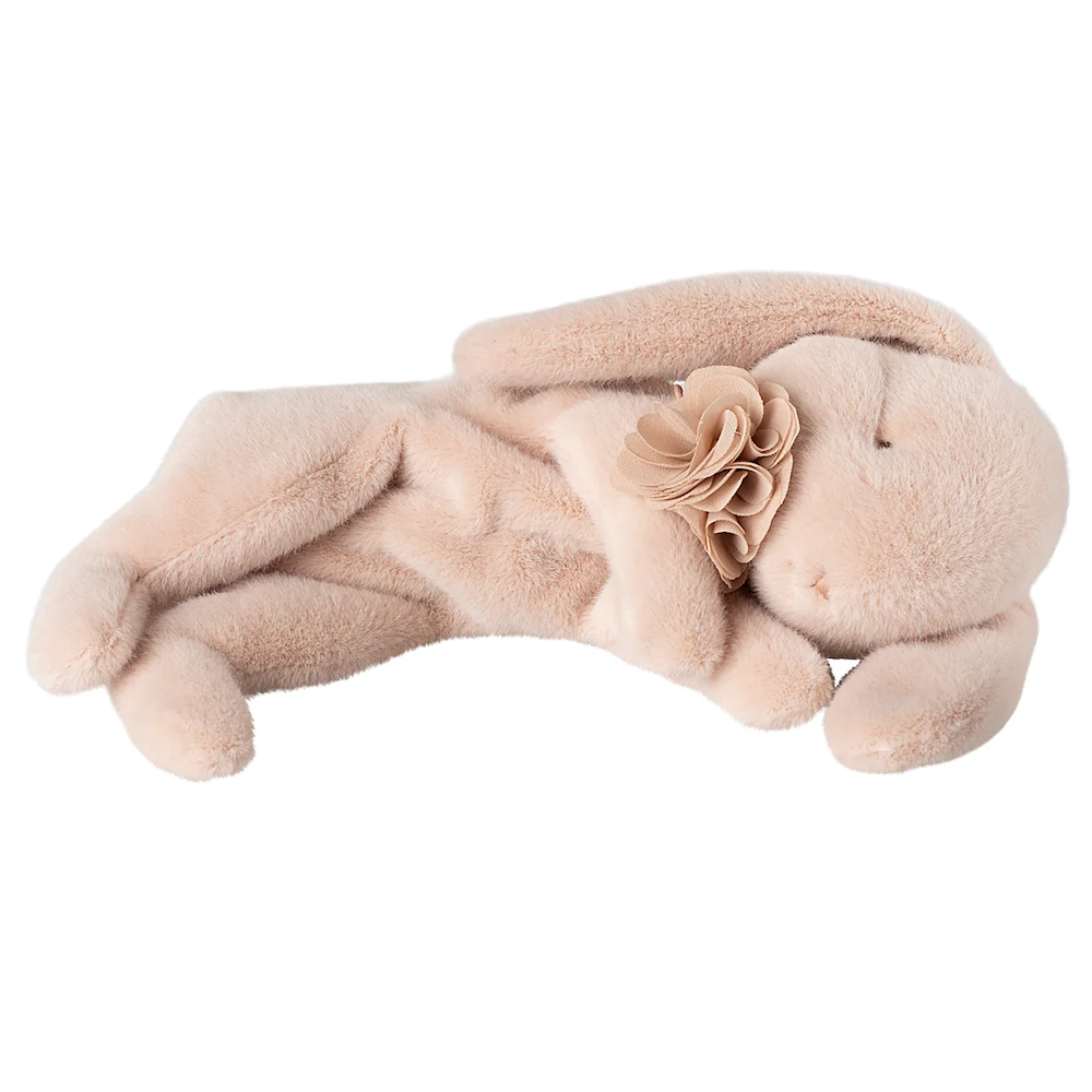Sleeping Bunny Plush Small Powder