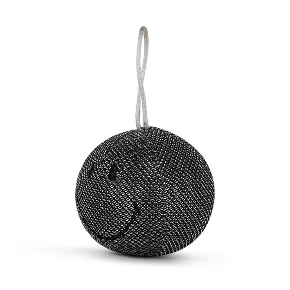 Smiley Christmas Ornament Silver 7cm