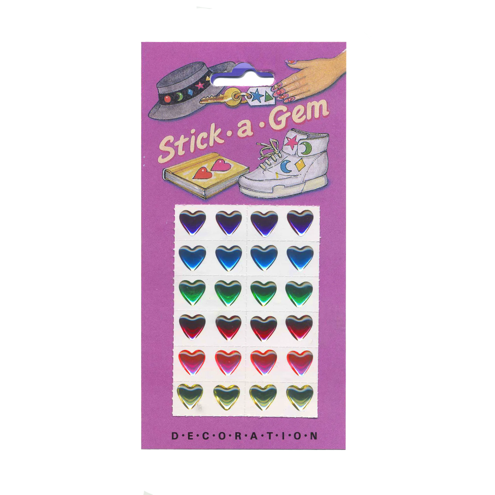 Stick-A-Gem Stickers Hearts