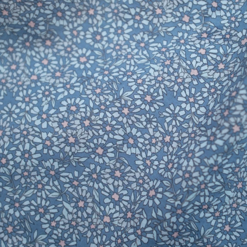 Swirl Dress in Ocean Blue Cotton Buds