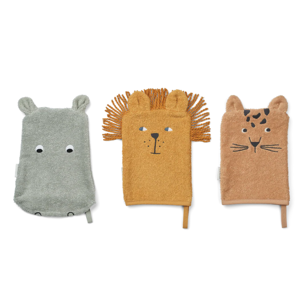Sylvester Washcloth 3 Pack Safari Mix