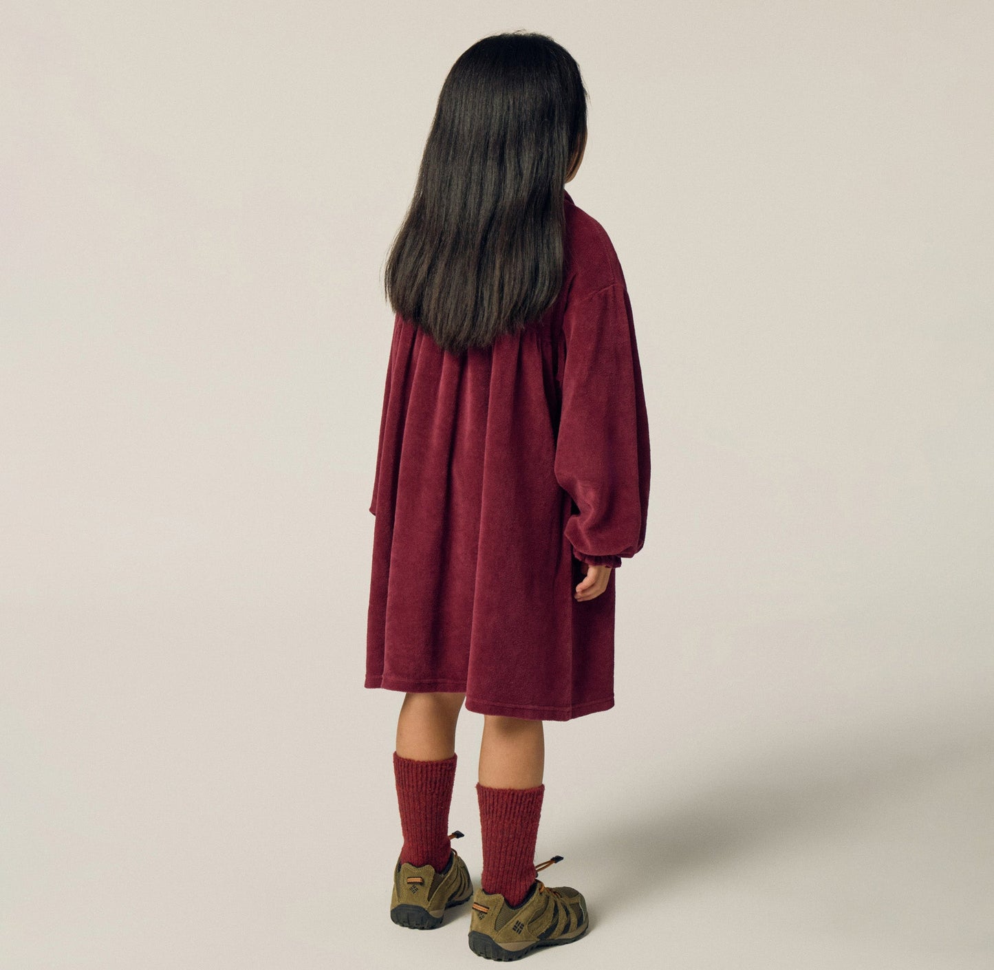 Burgundy Velour Dress lookbook photo