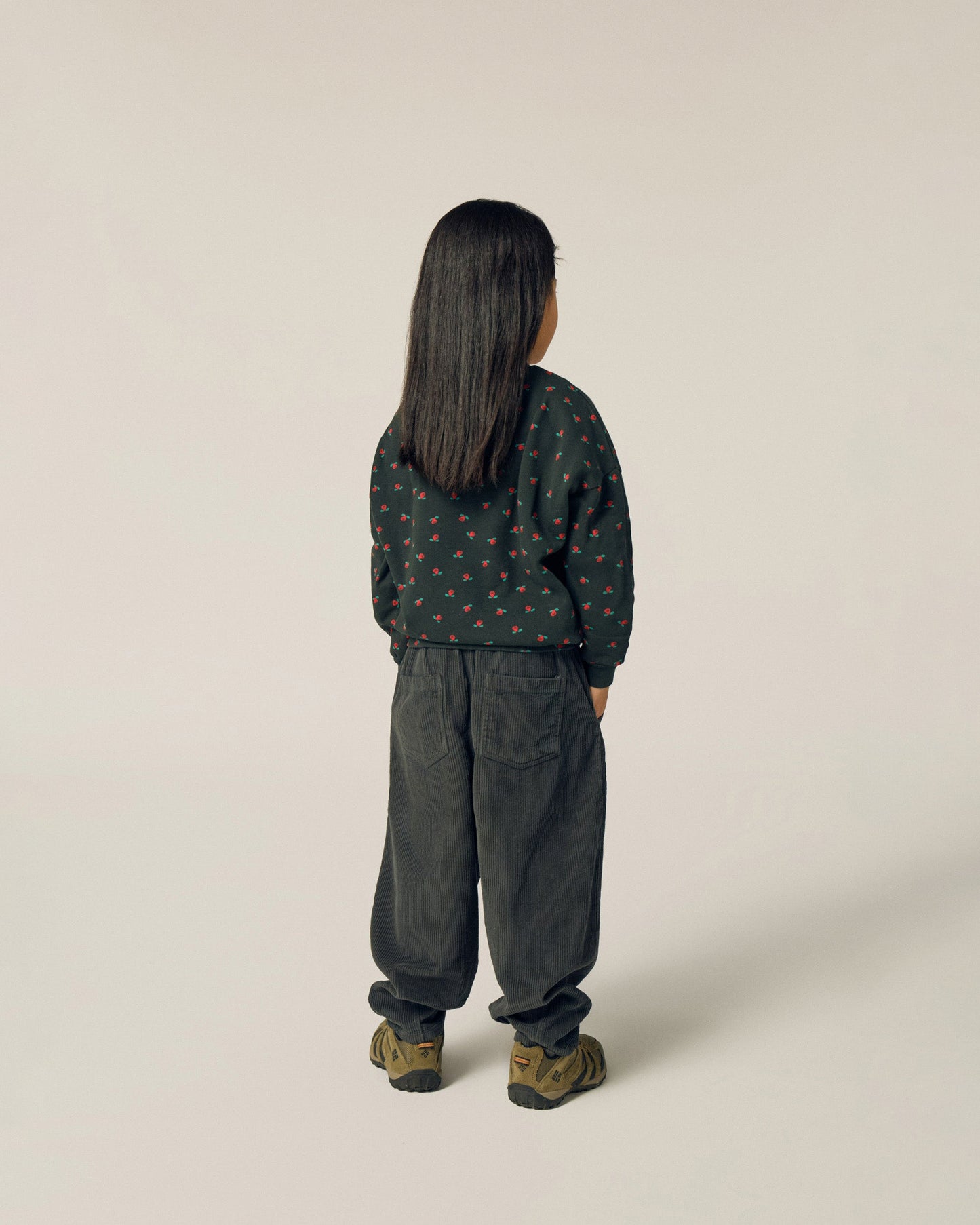 Flowers Grey Sweatshirt lookbook photo