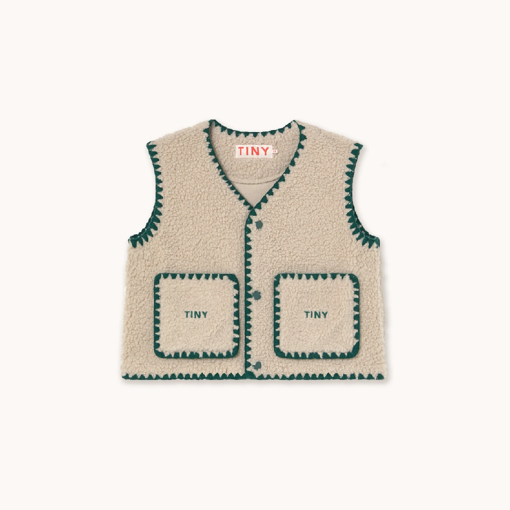 Sherpa Vest Dark Vanilla
