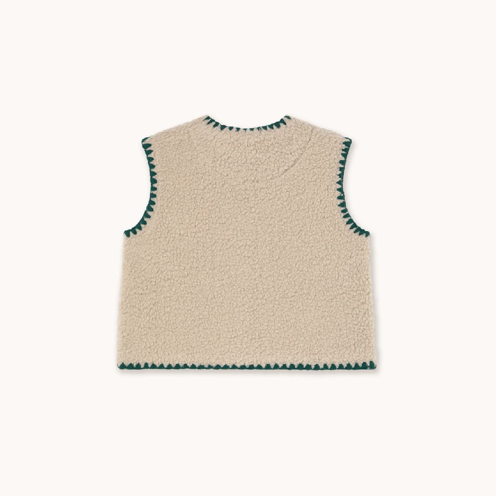 Sherpa Vest Dark Vanilla