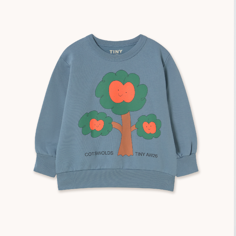 Tree Graphic Sweatshirt Stone