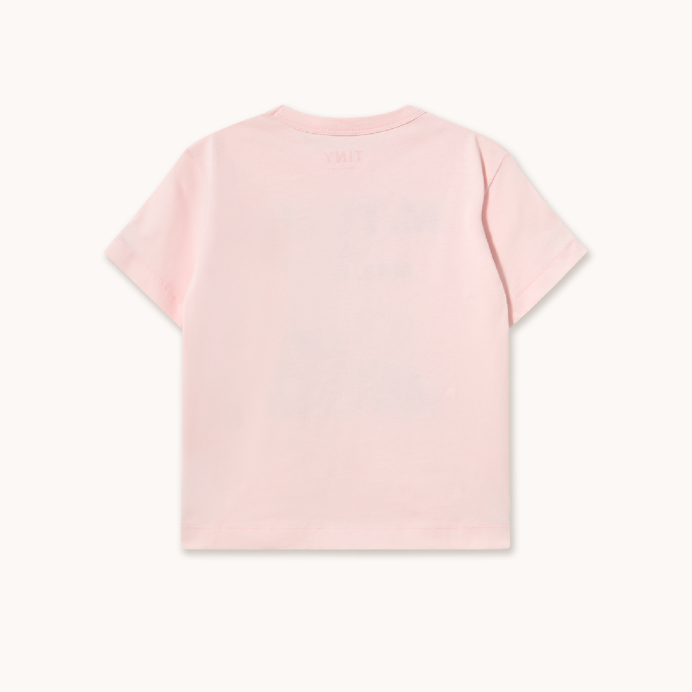 Tulip & Daisy Graphic Tee Pastel Pink