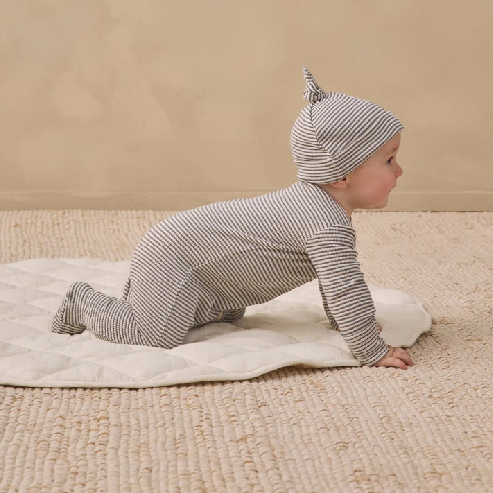Waffle Sleep Set Midnight Microstripe