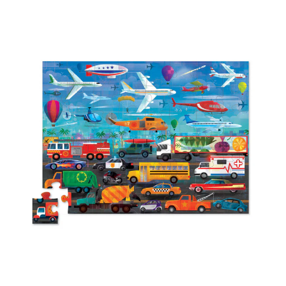 Above & Below Puzzle 48 Pc - Things That Go