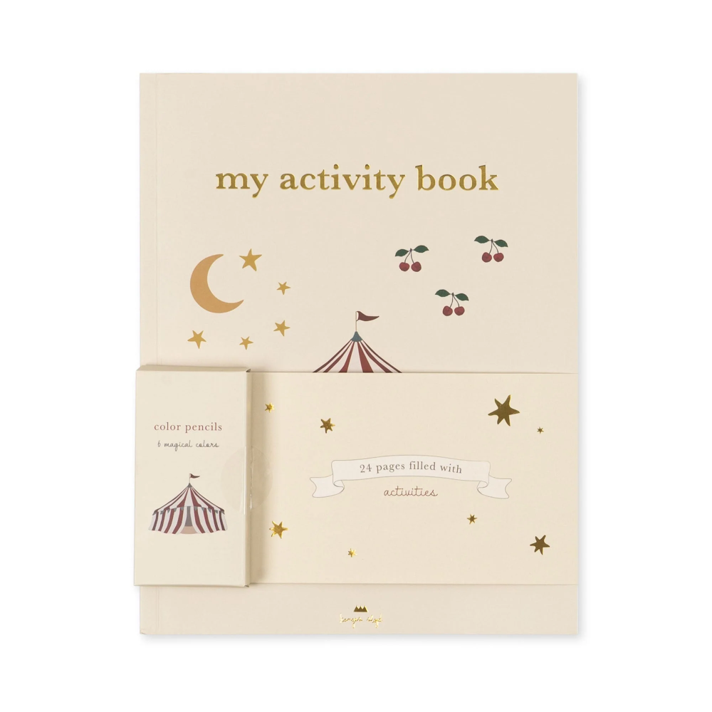 Activity Book With Colour Pencils