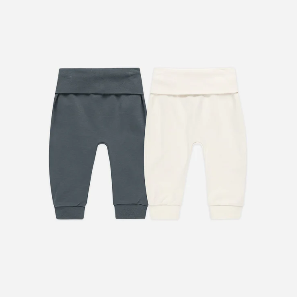 Baby Pant Set Indigo & Ivory