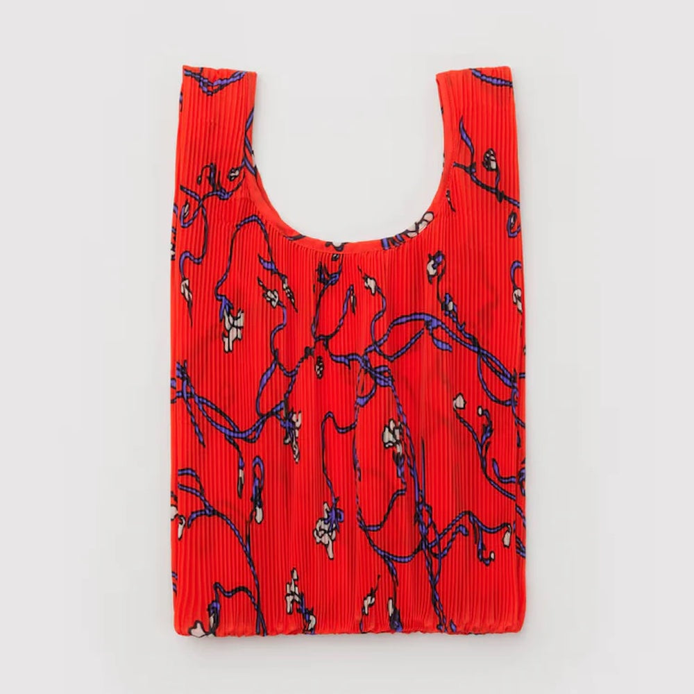 Pleated Baggu Red Snapdragon