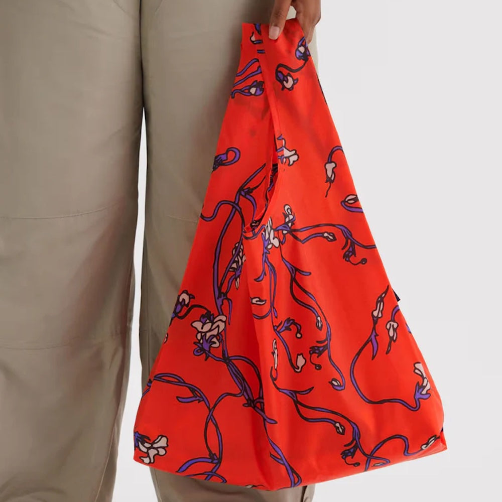 Standard Baggu Red Snapdragon