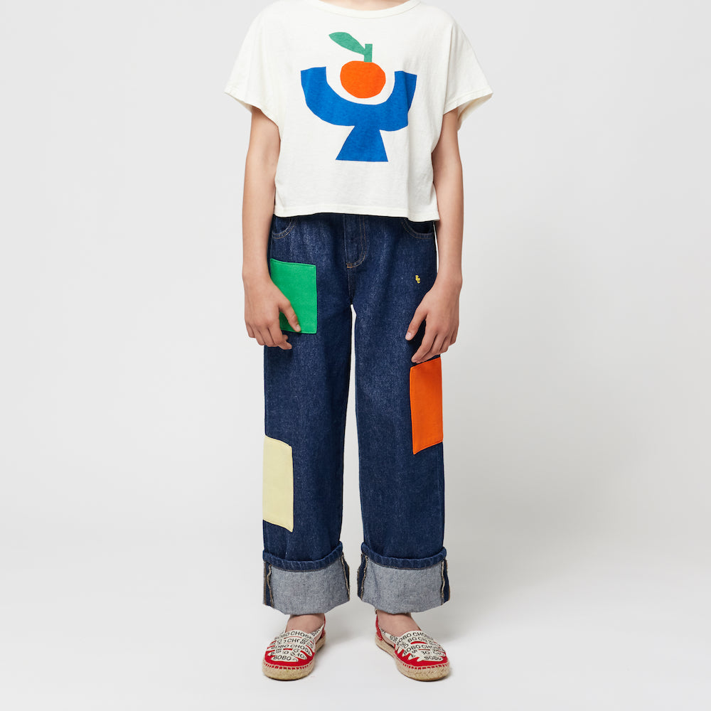 B.C Colour Block Patch Denim Pants