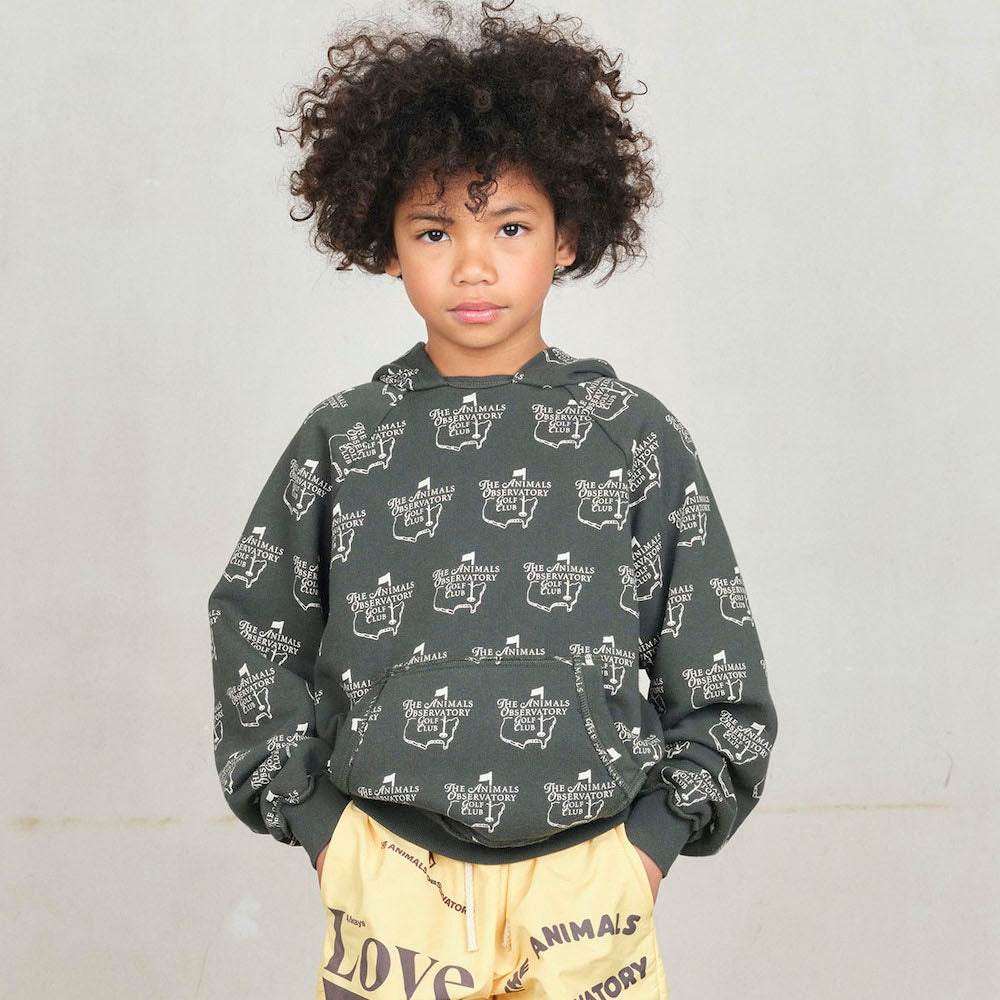 Beaver Kid Hoodie Deep Green