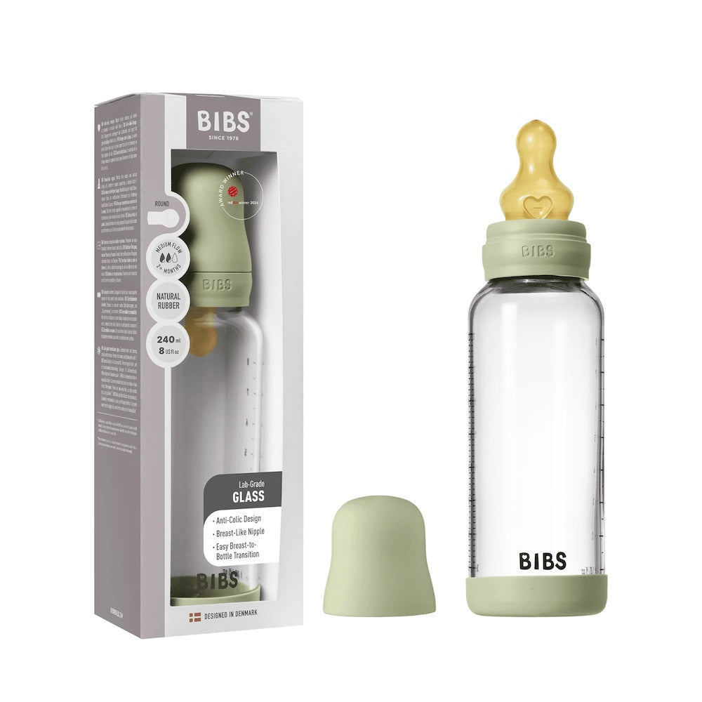 240ml Glass Bottle Set Sage
