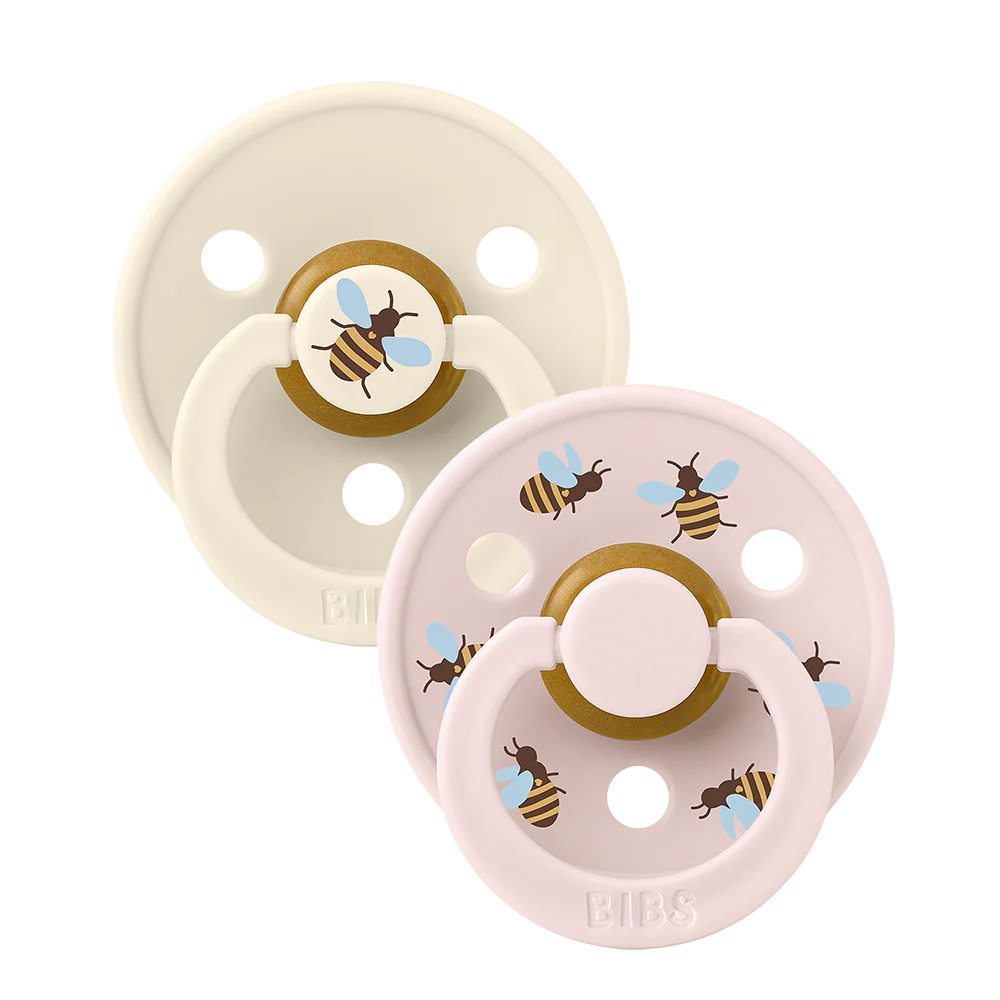 Bibs Dummy Bumblebee Ivory/ Petal Round